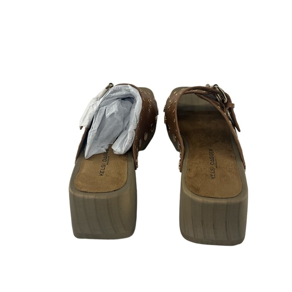 NWT Keli Dagger Jolt Brown Clog Sandal 8 - Picture 8 of 10